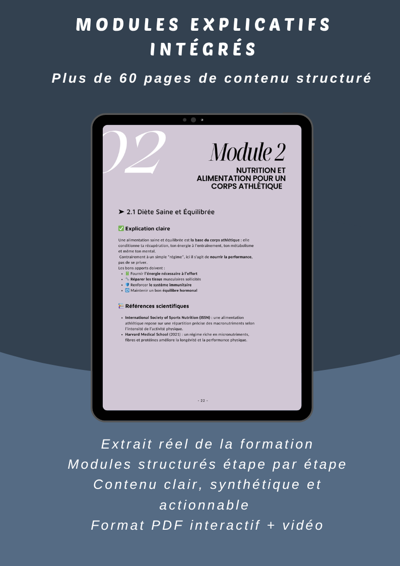 Pack avec formation athlétique