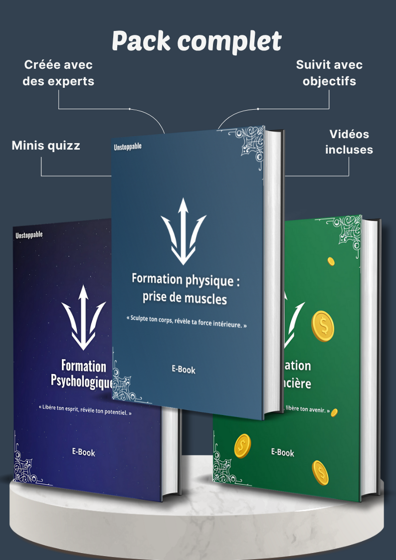 Pack avec formation prise de muscle